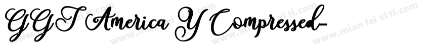 GGT America Y Compressed字体转换